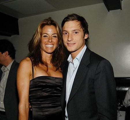 A picture of Kelly Bensimon with her ex-boyfriend, Nick who alleged her of domestic violence.
